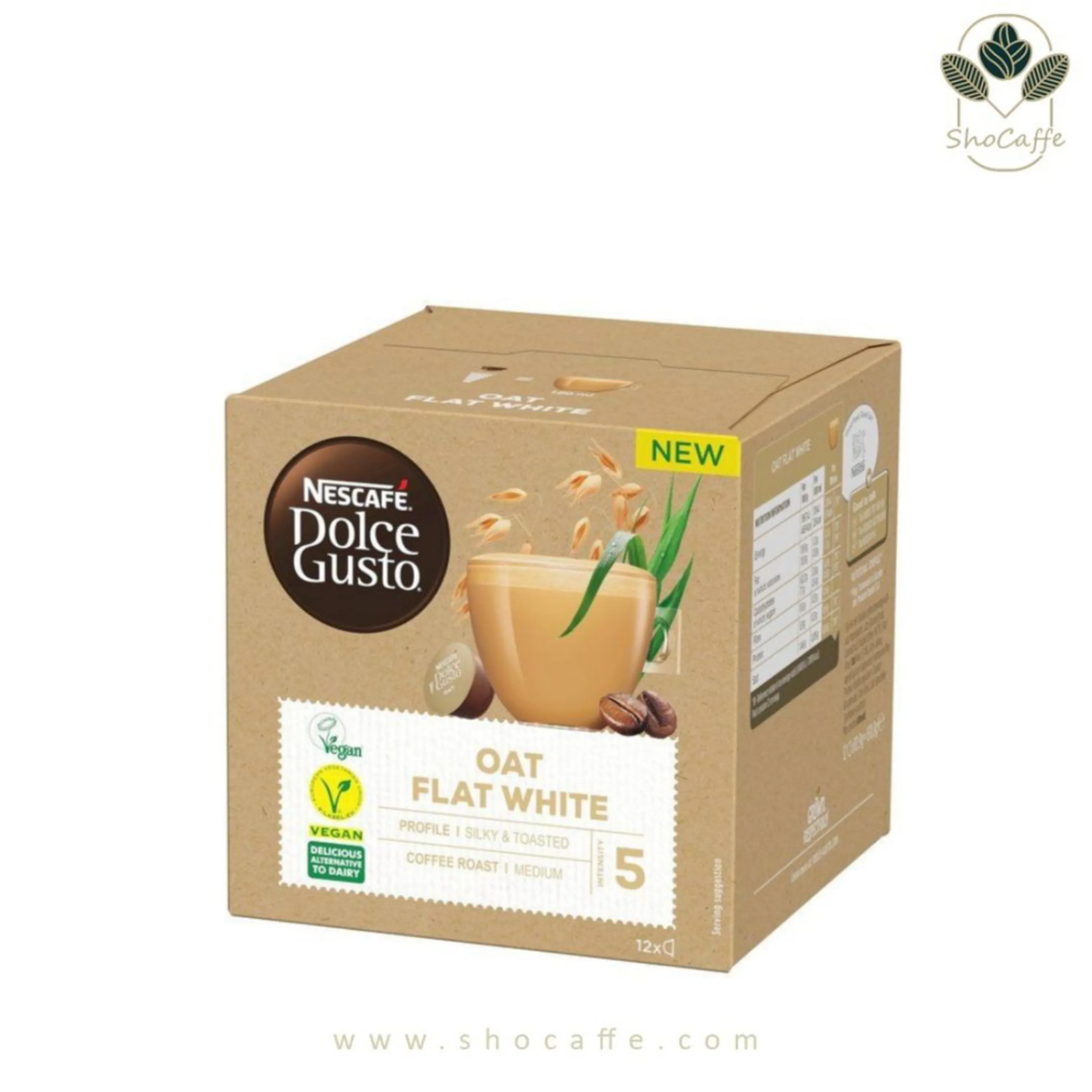 کپسول قهوه دولچه گوستو مدل اوت فلت وایت Oat Flat White